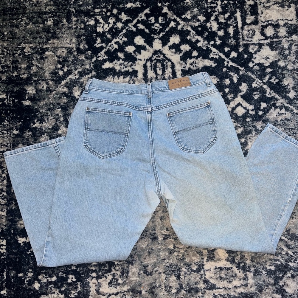 lee riders straight leg light blue jeans